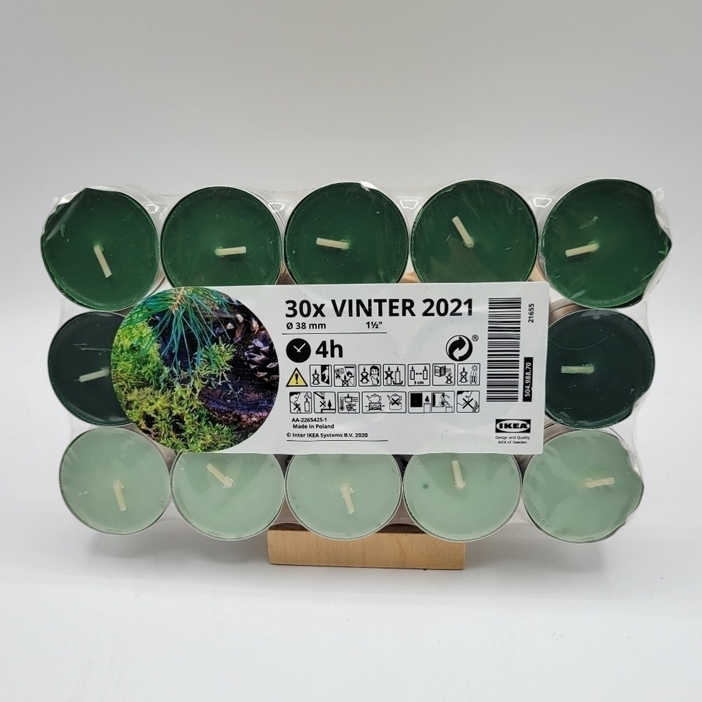 Ikea Fir Scented 30 pc Tea light Candles - Picture 2 of 5